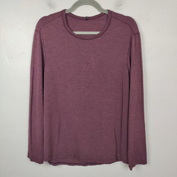 Lululemon 5 Year Basic Long Sleeve T-Shirt‎ Mens Medium Heathered Dark Adobe - Picture 1 of 6